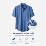 C&A Original Blue Textured Shirt - Image 5