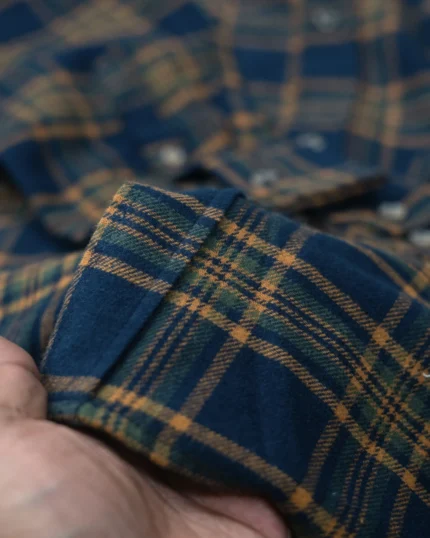 Pierre Cardin Midnight Rust Flanel Check Shirt 3
