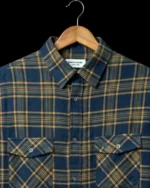 Pierre Cardin Export Midnight Rust Flannel Check Shirt
