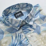 Export Half Sleeve AirLite Tropic Cotton Poplin Shirt - Image 2