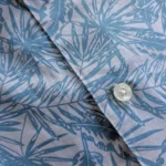 Men’s Sky Blue Tropical Print Cotton Shirt – Half Sleeve Summer Casual - Image 5