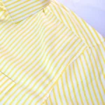 MARVELO Stripe Cotton Shirt – White Yellow (100% Cotton) - Image 3