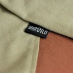 Marvelo Beige & Rust Premium Cotton Raglan T-Shirt