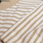 Marvelo Premium Beige & White Striped T-Shirt