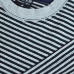 Marvelo Premium Black & Gray Striped T-Shirt
