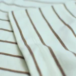 Marvelo Premium Brown & White Block-Stripe T-Shirt