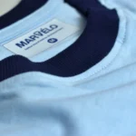 Marvelo Sky Blue & Navy Premium Cotton Raglan T-Shirt
