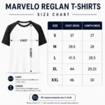 Marvelo Sky Blue & Navy Premium Cotton Raglan T-Shirt - Image 6