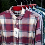 U.S. Polo Assn. Maroon & Navy Blue Plaid Casual Shirt for Men