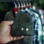 U.S. Polo Assn. Premium Olive Green Micro-Check Casual Shirt for Men