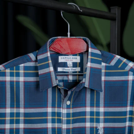 U.S. Polo Assn. Multi-Color Plaid Checked Premium Cotton Casual Shirt