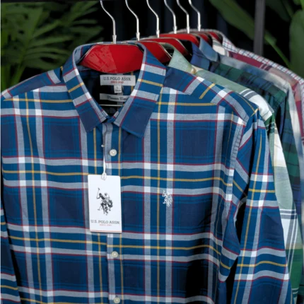 U.S. Polo Assn. Multi-Color Plaid Checked Premium Cotton Casual Shirt