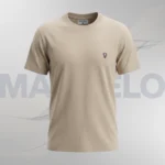 Beige Buiscit Solid Tshirt