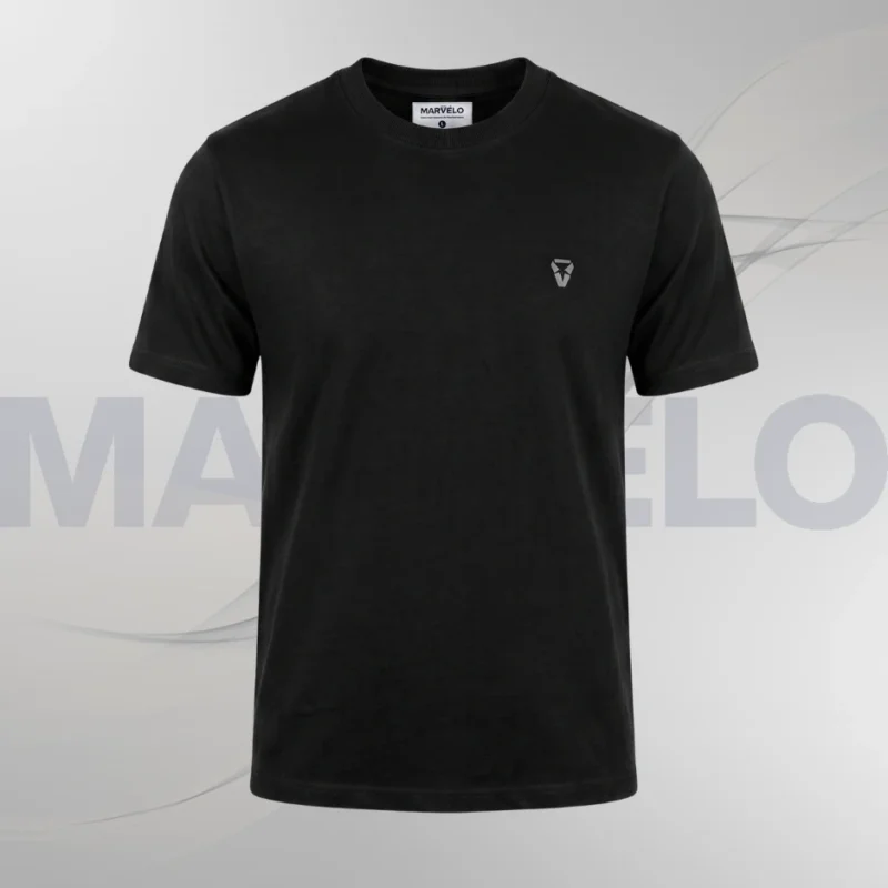 Black Solid Tshirt