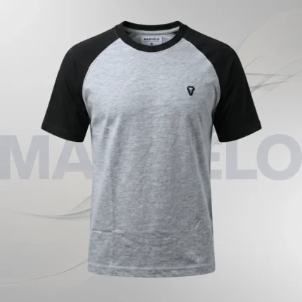 Black Gray Reglan Tshirt