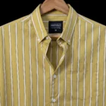 Mustard Stripped Casual Shirt