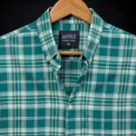 Premium Green Plaid Cotton Stretch Full Sleeve Shirt