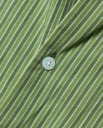 Marvelo Premium Olive Green Striped Cotton Full Sleeve Shirt - Image 4