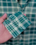 Premium Green Plaid Cotton Stretch Full Sleeve Shirt