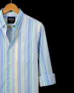 Marvelo Premium Multi-Color Vertical Stripe Full Sleeve Shirt - Image 2