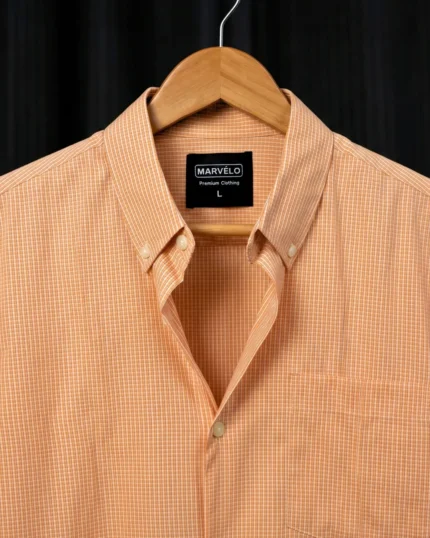 Marvelo Orange Full sleeve shirt
